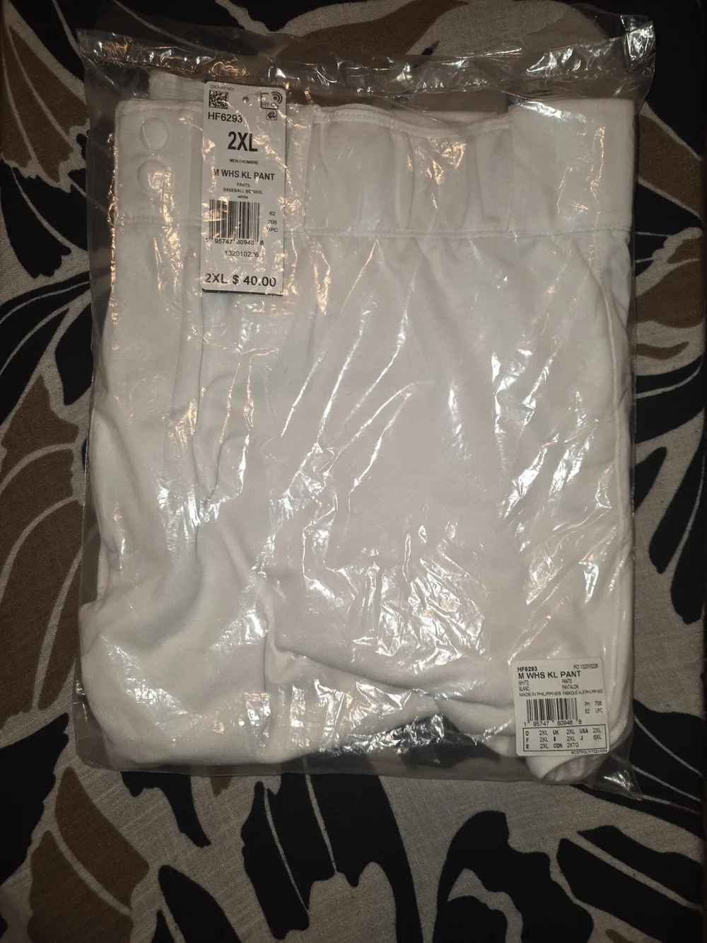 adidas Men's 2XL Impact Knee Length Baseball Pants